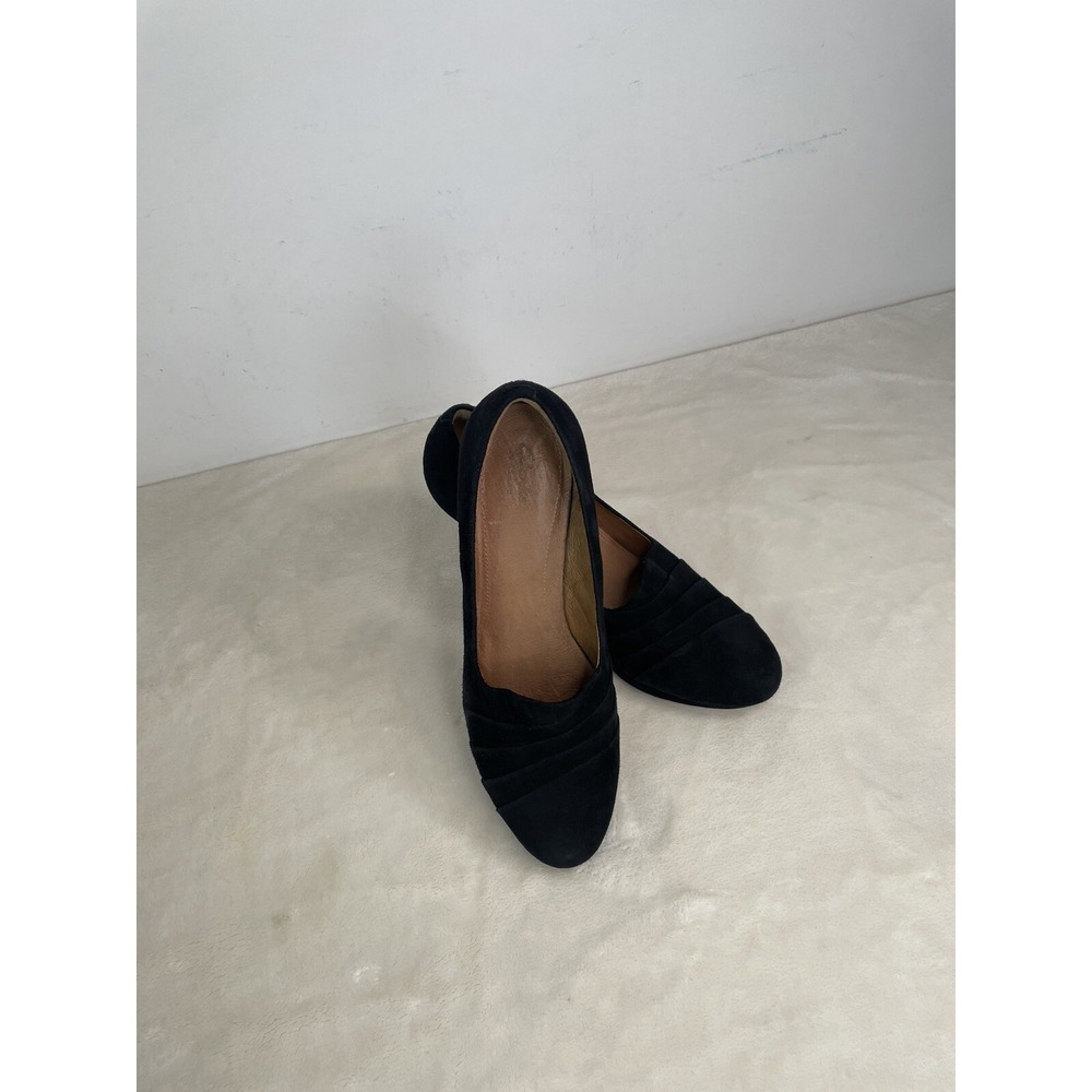 Clarks Artisan High Heels "Delsie Joy" Black Suede Sz 9 M‎